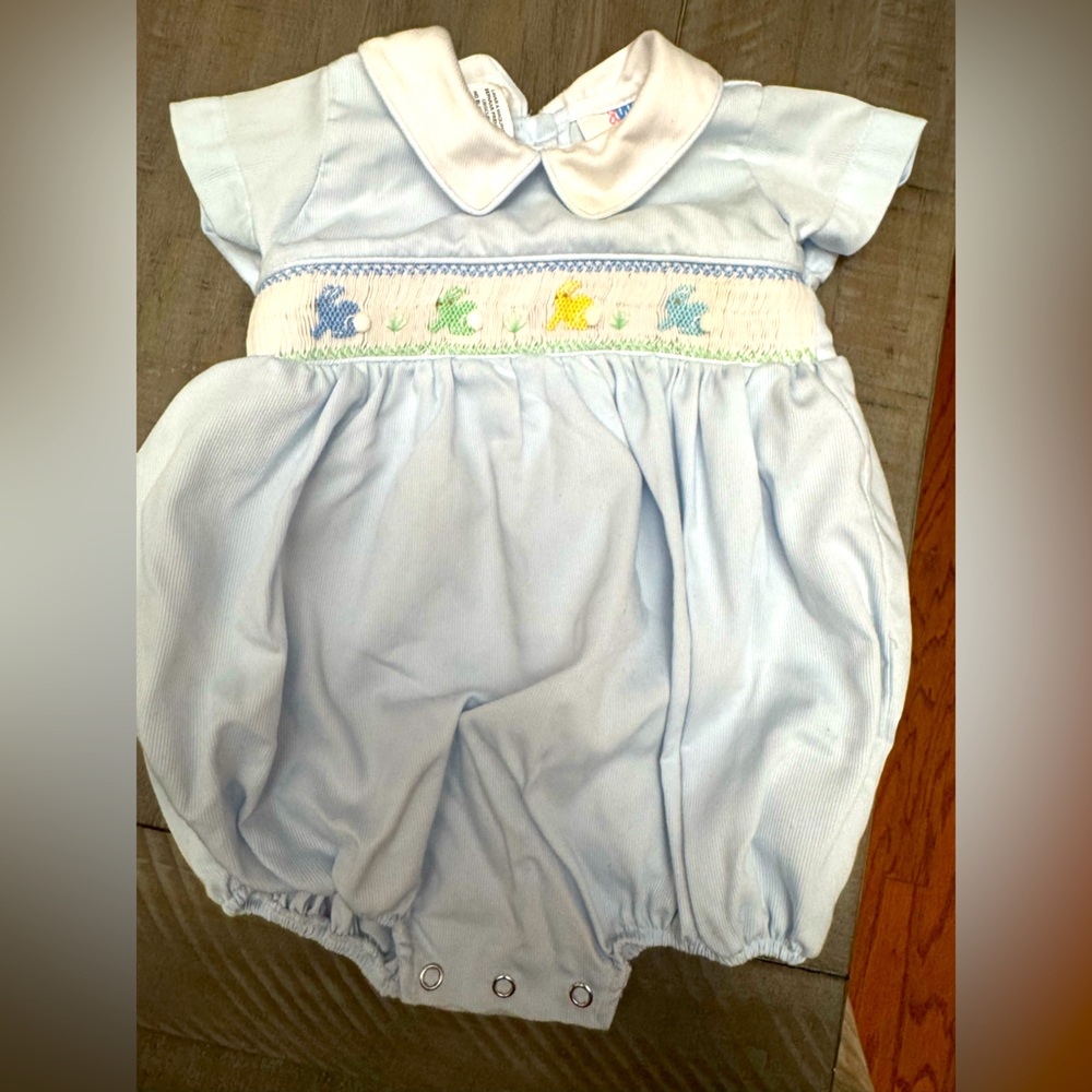 Boys Easter Smocked Bubble